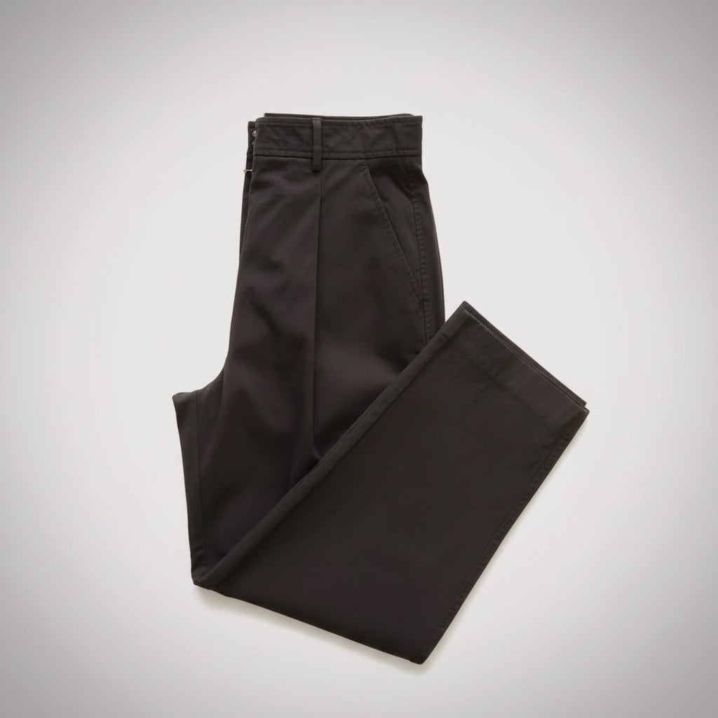 【WOMEN】OAK + FORT コットン x ポリアミド ワイドパンツ