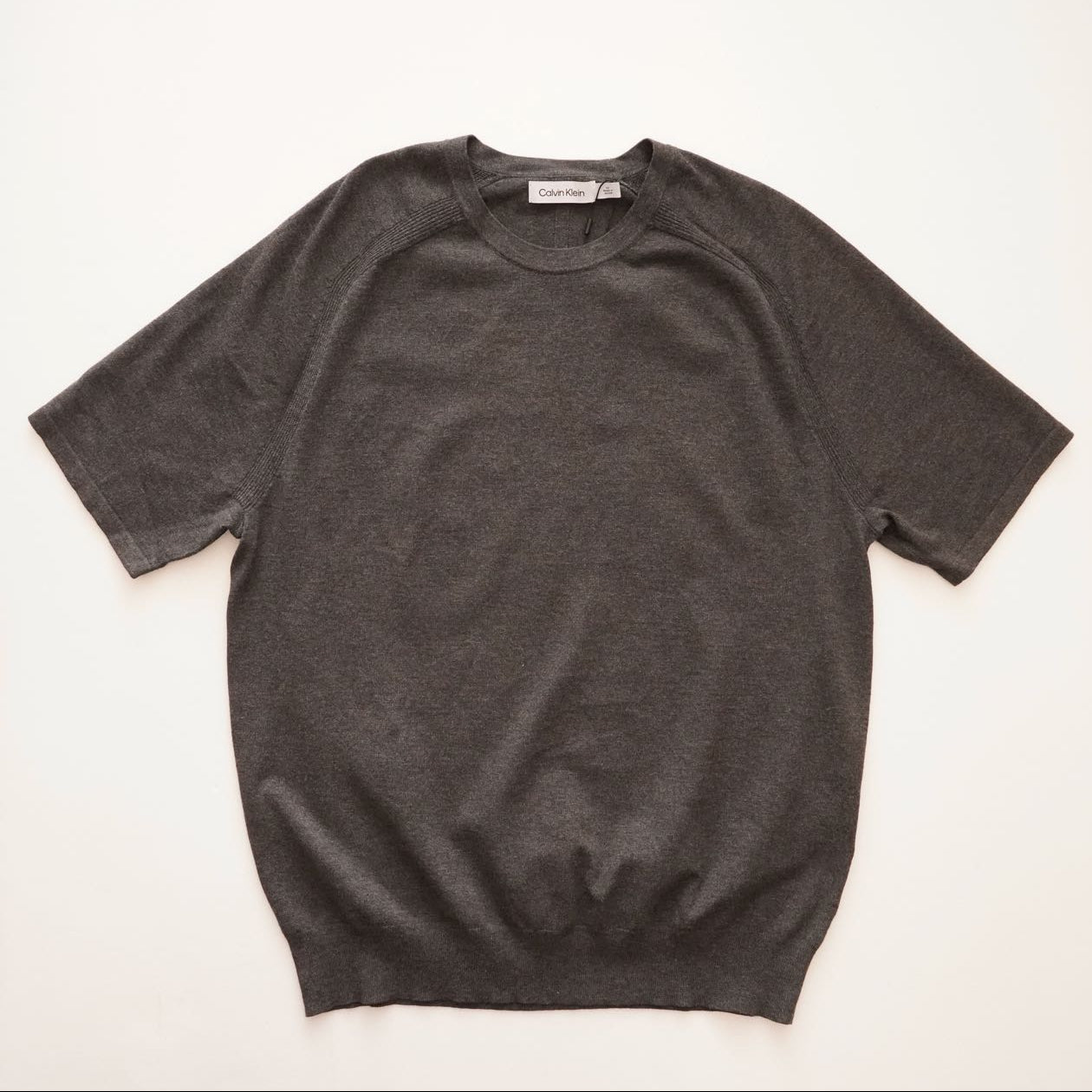 【WOMEN】CALVIN KLEIN S/S ハイゲージニット