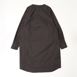 アドラーブル ブラック ペルヴィアンピマコットン スキッパーワンピース ADOLUVLE ORIGINAL BLACK PERUVIAN PIMA COTTON LONG SLEEVE DRESS