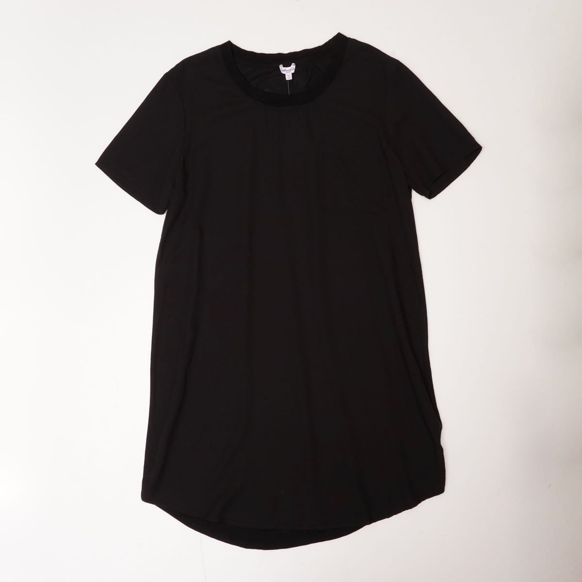 スプレンディッド  ブラック ポケット Tシャツワンピース ドレス  SPLENDID BLACK POCKET TEE DRESS WOMENS