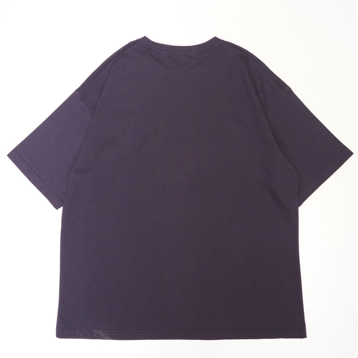 アドラーブル オリジナル ネイビー ビッグシルエット ロゴ Tシャツ ドロップショルダー ADOLUVLE ORIGINAL NAVY LOGO TEE DROP-SHOULDER LOOSE-FIT MADE IN JAPAN