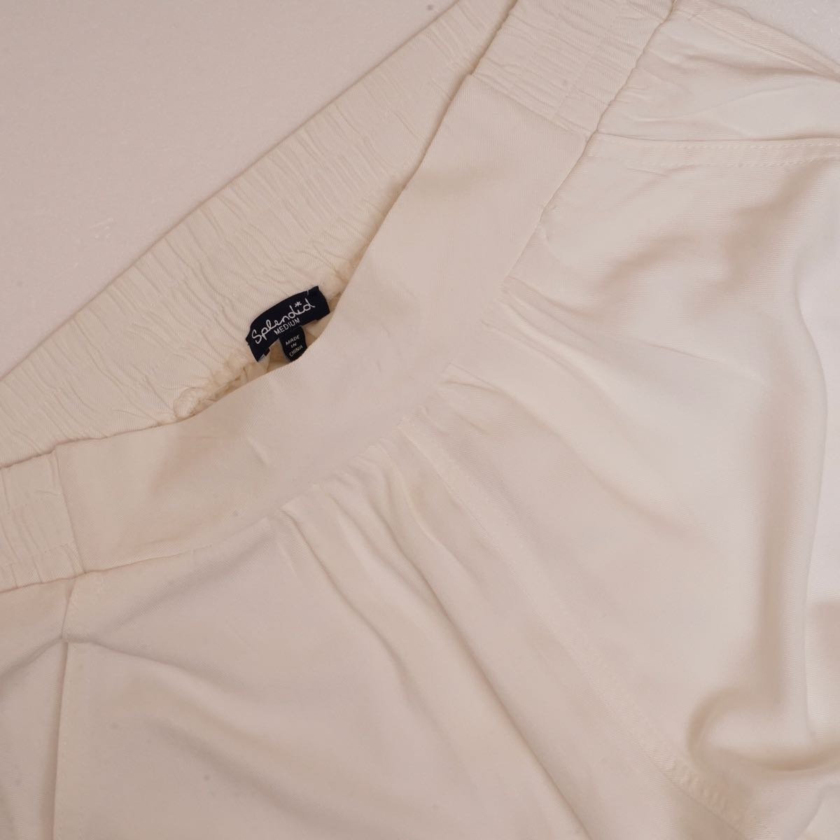 スプレンディッド ホワイト ロールカフ イージーパンツ SPLENDID WHITE ROLL-CUFF EASY PANT WOMENS