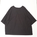 画像をギャラリービューアに読み込む, KOTO ブラック パキスタンコットン パキ綿 Uネック ルーズフィットカットソー Tシャツ BLACK PAKISTAN-COTTON U-NECK T-SHIRT WOMENS

