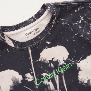 CK calvin klein ロゴT カルバンクライン ネイビー フラワーTシャツ