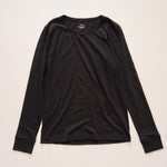 画像をギャラリービューアに読み込む, ジェイクルー ブラック ビンテージコットン ロングスリーブTシャツ J.CREW BLACK LONG SLEEVE TEE VINTAGE COTTON T-SHIRTS WOMENS
