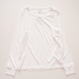 ジェイクルー ホワイト ビンテージコットン ロングスリーブTシャツ J.CREW WHITE LONG SLEEVE TEE VINTAGE COTTON T-SHIRTS WOMENS