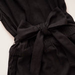 画像をギャラリービューアに読み込む, スプレンディッド  ブラック Vネック リネン混ドレス ワンピース SPLENDID BLACK V-NECK LINEN DRESS WOMENS
