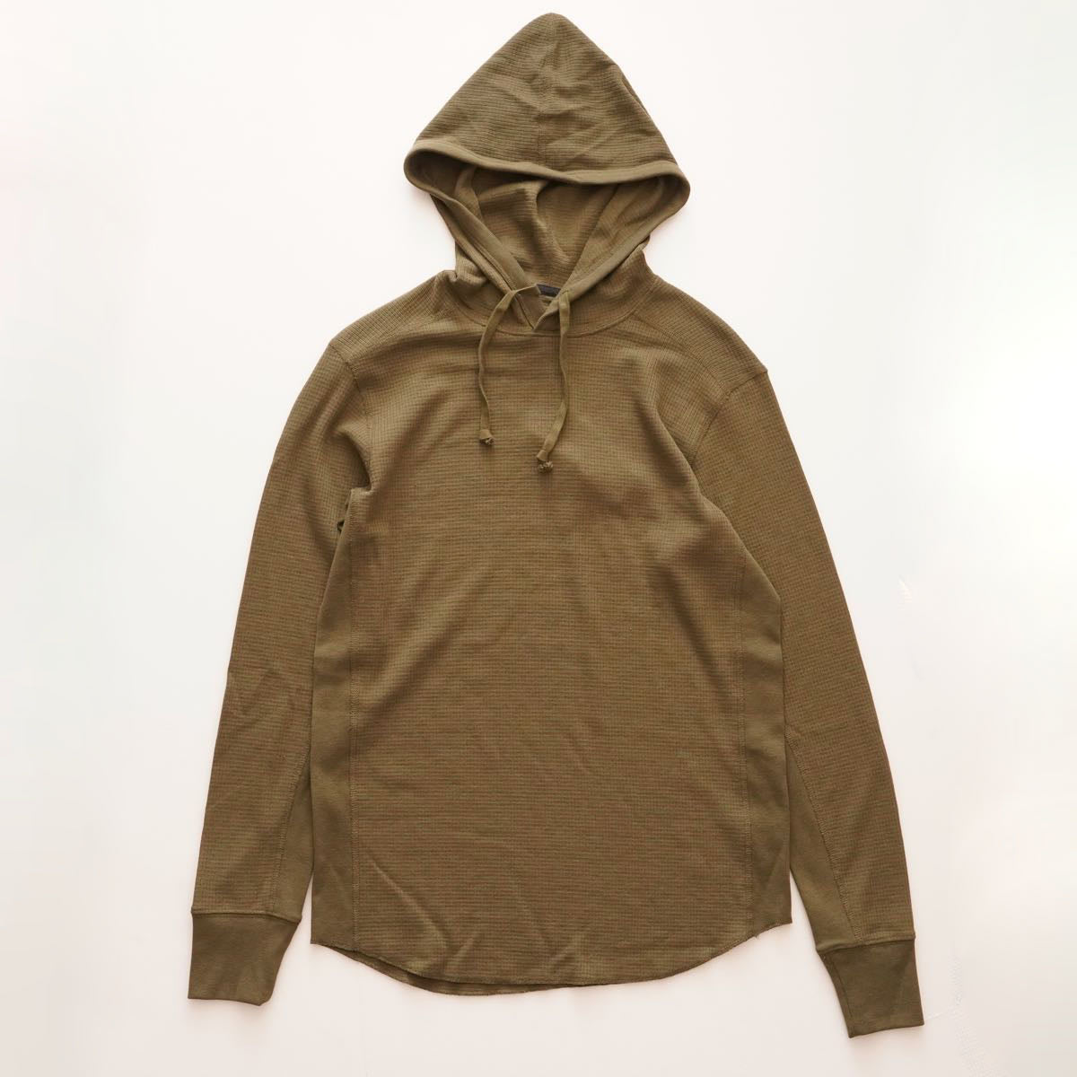 RAG&BONE ラグアンドボーン オリーブ ワッフル フーディ パーカー OLIVE WAFFLE HOODIE MENS