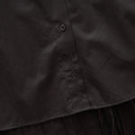 画像をギャラリービューアに読み込む, KARL LAGERFELD PARIS カールラガーフェルド ブラック バックプリーツ ポプリンシャツワンピース ドレス BLACK BACK-PLEATS SHIRT DRESS WOMEN
