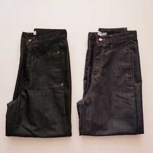 oak + fort オークアンドフォート ブラックジーンズ  ワイドデニムパンツ  BLACK DENIM PANTS WIDE JEANS WOMENS