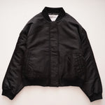 画像をギャラリービューアに読み込む, CK カルバンクライン ブラック ブルゾン MA-1ジャケット CALVIN KLEIN BLACK MA-1 JACKET BLOUSON WOMENS
