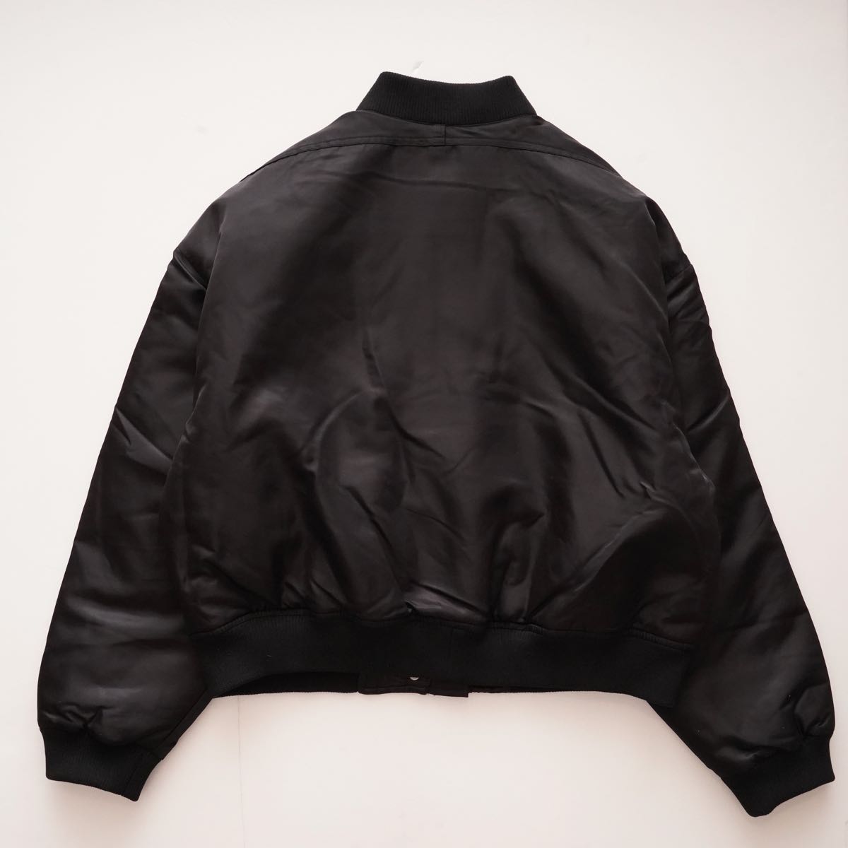 CK カルバンクライン ブラック ブルゾン MA-1ジャケット CALVIN KLEIN BLACK MA-1 JACKET BLOUSON WOMENS