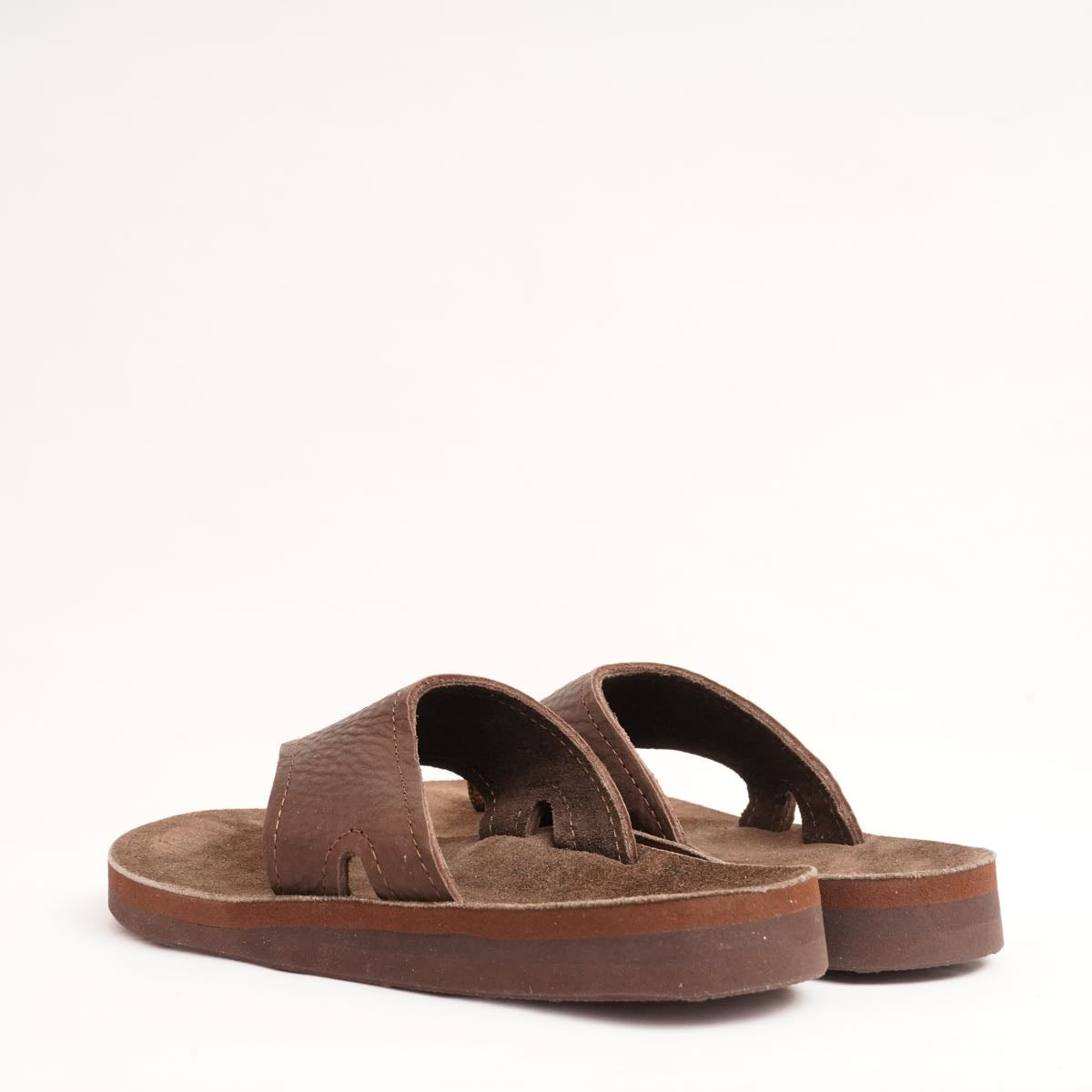 THE SANDALMAN 501 BEACH WIDE サンダルマン 501ビーチワイド ブラウン ブルハイド×スウェード サンダル アメリカ製 BROWN BULLHIDE BROWN SUEDE MADE IN USA MEN