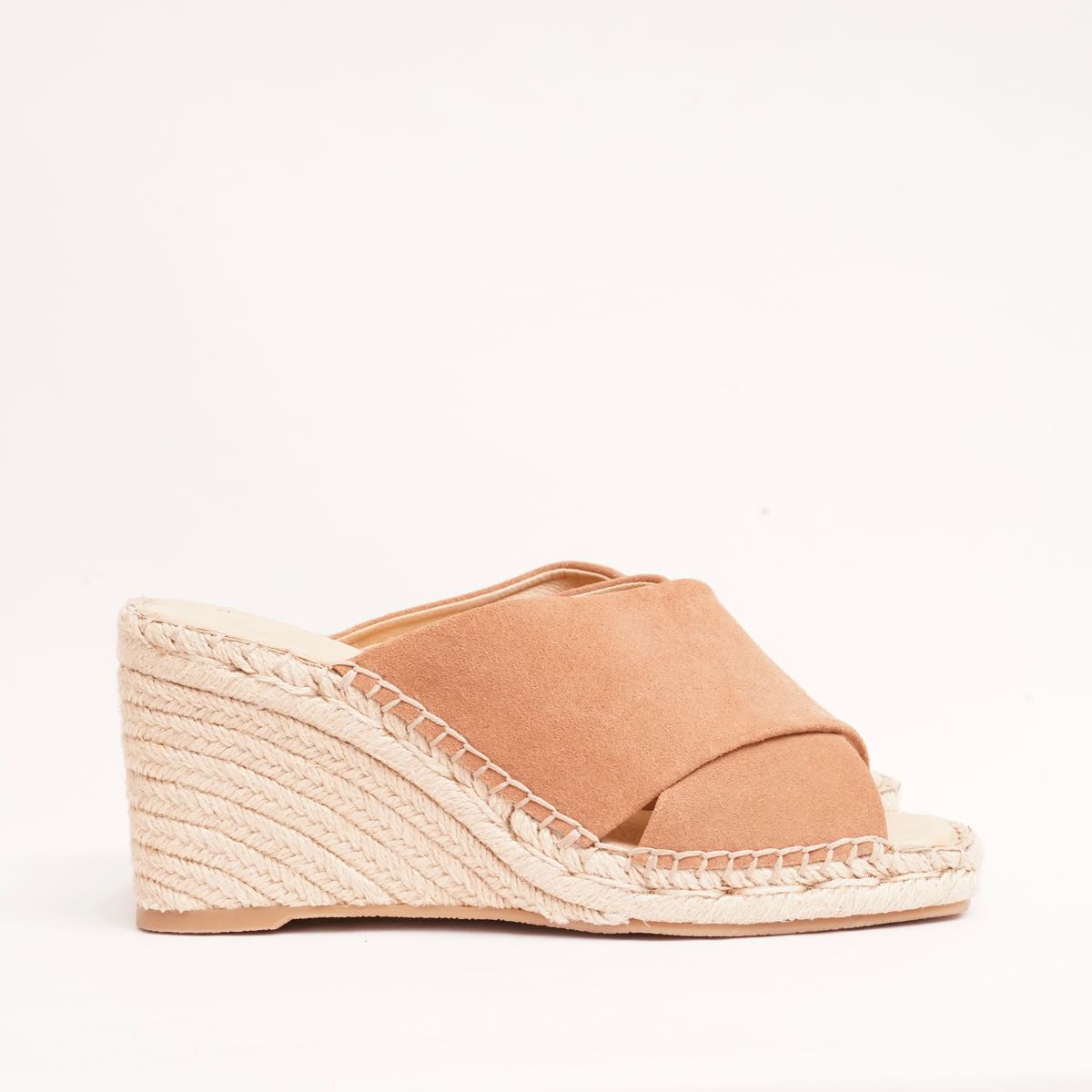 スプレンディッド ブラウン スウェード ヒール エスパドリーユ サンダル SPLENDID BROWN SUEDE HEEL ESPADRILLES SANDALS WOMENS