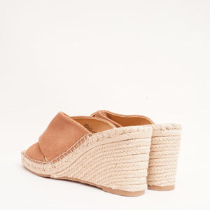 スプレンディッド ブラウン スウェード ヒール エスパドリーユ サンダル SPLENDID BROWN SUEDE HEEL ESPADRILLES SANDALS WOMENS