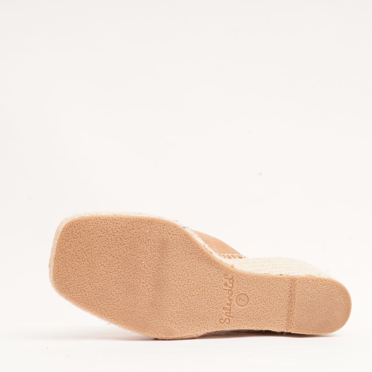 スプレンディッド ブラウン スウェード ヒール エスパドリーユ サンダル SPLENDID BROWN SUEDE HEEL ESPADRILLES SANDALS WOMENS