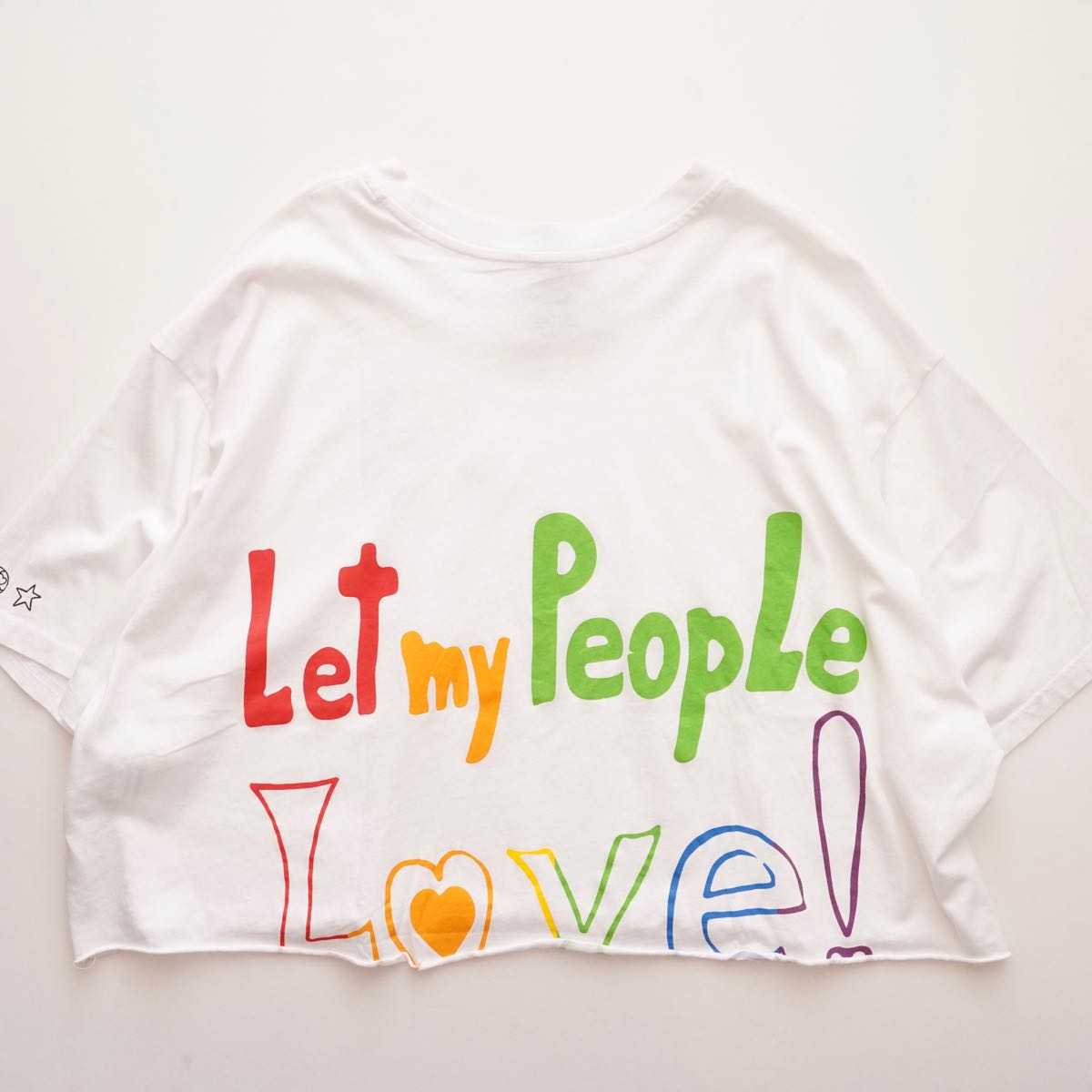 LEVI'S リーバイス ホワイト レインボープリント リラックスフィット Tシャツ  WHITE RAINBOW PRINT RELAX FIT TEE T SHIRT WOMENS