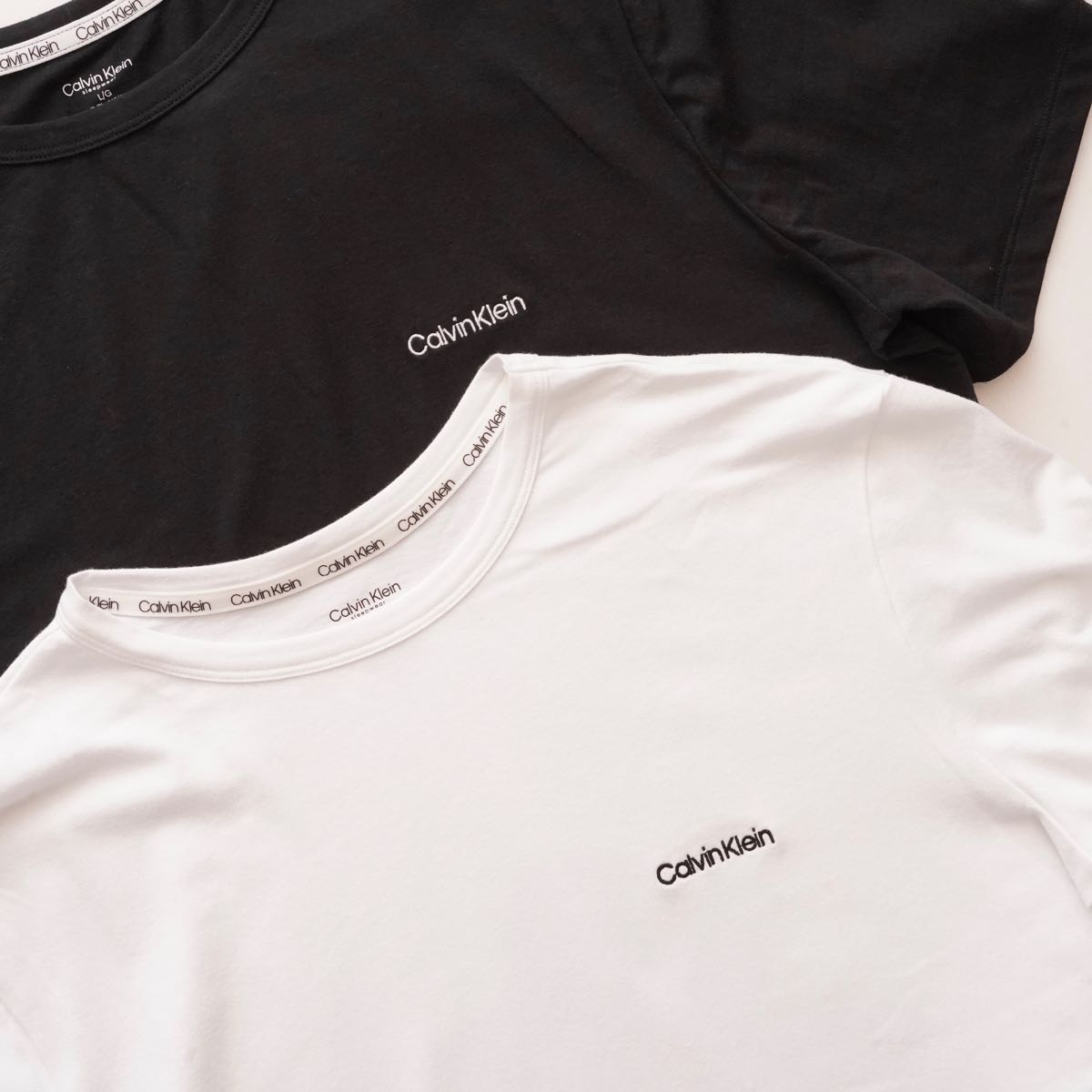 CK カルバンクライン ホワイト 半袖 ロゴTシャツ  CALVIN KLEIN WHITE S/S LOGO TEE T-SHIRT WOMENS