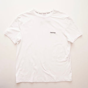 CK カルバンクライン ホワイト 半袖 ロゴTシャツ  CALVIN KLEIN WHITE S/S LOGO TEE T-SHIRT WOMENS