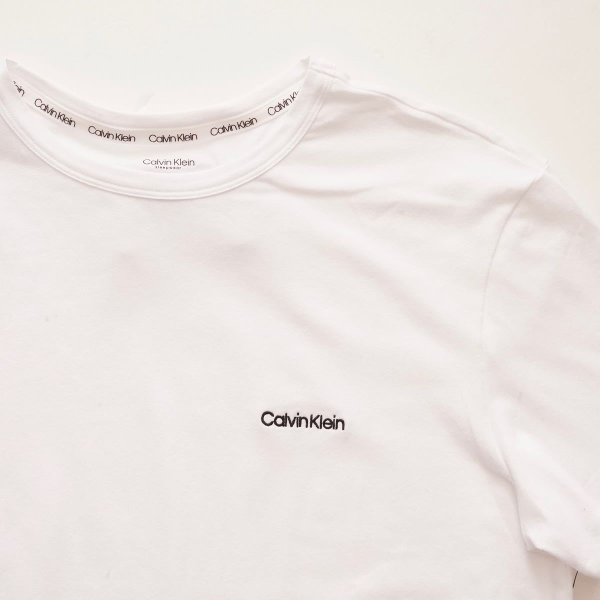 CK カルバンクライン ホワイト 半袖 ロゴTシャツ  CALVIN KLEIN WHITE S/S LOGO TEE T-SHIRT WOMENS