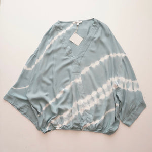 スプレンディッド メドウ エメラルドベイ タイダイ カシュクールトップ SPLENDID MEADOW EMERALD TIE-DYE CASHECOEUR WOMENS