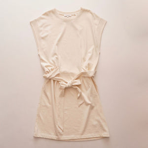 ヴィンス ビンス アイボリー タイウエスト ワンピース フレンチスリーブ ドレス VINCE IVORY TIE WAIST FRENCH SLEEVE DRESS WOMEN