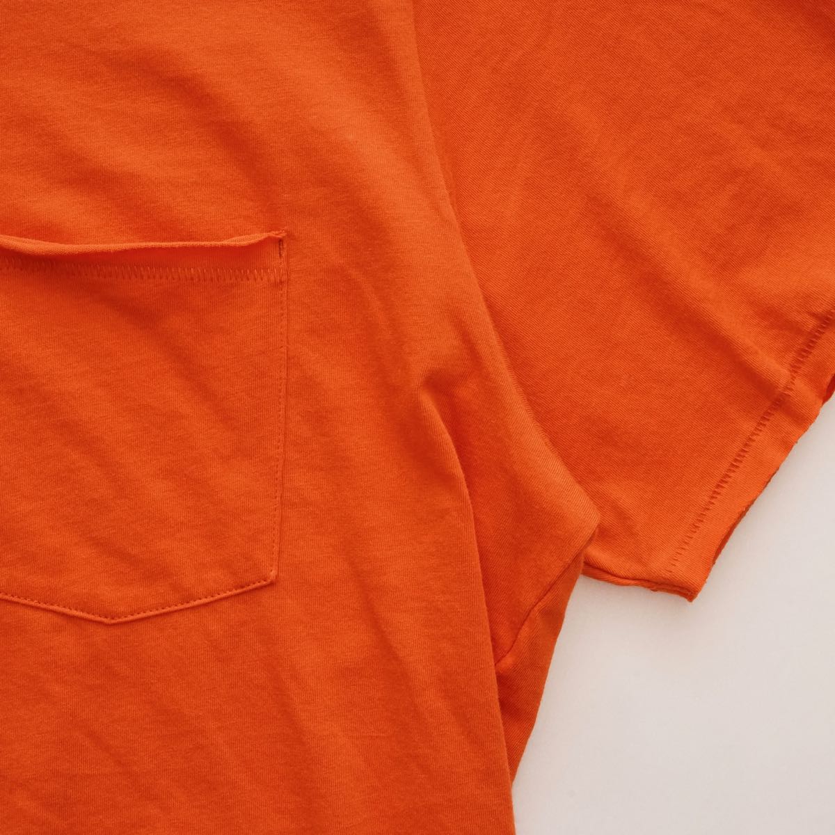 RAG&BONE CORE Tee ラグアンドボーン オレンジ クルーネック ポケット Tシャツ ORANGE COTTON CREW NECK TEE MENS