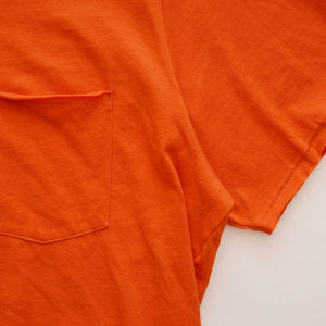 RAG&BONE CORE Tee ラグアンドボーン オレンジ クルーネック ポケット Tシャツ ORANGE COTTON CREW NECK TEE MENS