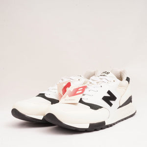 NEW BALANCE U998TI ニューバランス オフホワイト×ブラック レザー スニーカー OFF WHITE ×BLACK LEATHER SNEAKERS MADE IN USA