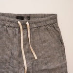 画像をギャラリービューアに読み込む, ヴィンス グレー ストライプ ヘンプ ショーツ ショートパンツ VINCE HEMP STRIPE SHORTS SHORT PANTS MEN
