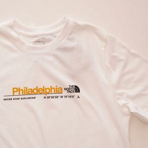 ノースフェイス ホワイト フィラデルフィア シティ Tシャツ THE NORTH FACE WHITE PHILADELPHIA CITY TEE WOMENS