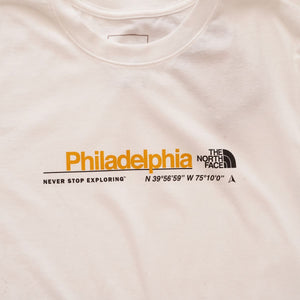 ノースフェイス ホワイト フィラデルフィア シティ Tシャツ THE NORTH FACE WHITE PHILADELPHIA CITY TEE WOMENS