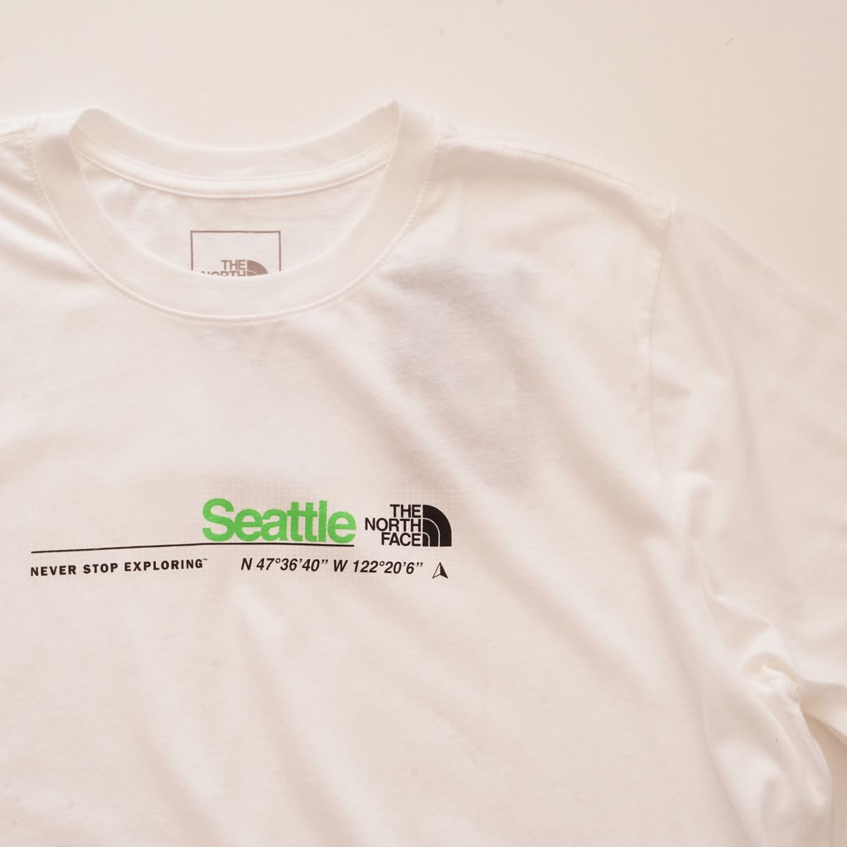 ノースフェイス ホワイト シアトル シティ Tシャツ THE NORTH FACE WHITE SEATTLE CITY TEE WOMENS