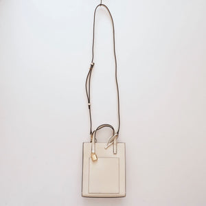 マークジェイコブス ホワイト レザーショルダー＆ミニトートバッグ MARC JACOBS WHITE LEATHER SHOULDER & MINI TOTE BAG WOMENS