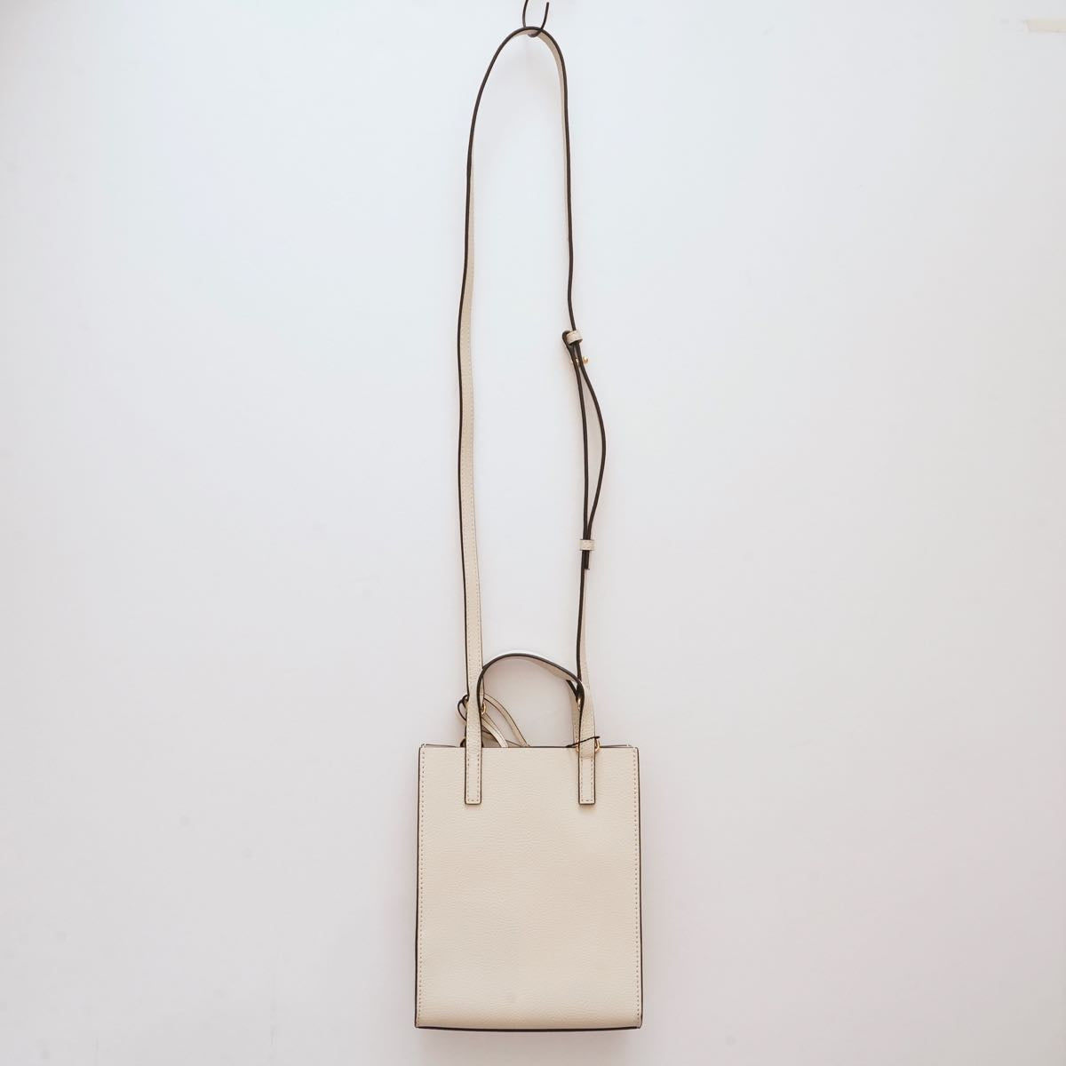 マークジェイコブス ホワイト レザーショルダー＆ミニトートバッグ MARC JACOBS WHITE LEATHER SHOULDER & MINI TOTE BAG WOMENS