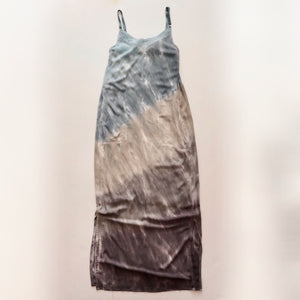 スプレンディッド  タイダイ ブルー グレーグラデーション ロングドレス ワンピース SPLENDID TIE DYE LONG DRESS WOMENS