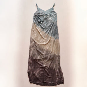 スプレンディッド  タイダイ ブルー グレーグラデーション ロングドレス ワンピース SPLENDID TIE DYE LONG DRESS WOMENS