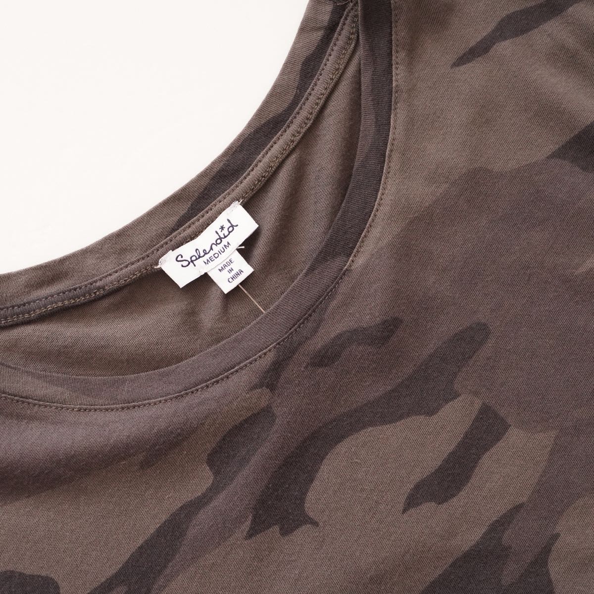 スプレンディッド カモフラージュ柄 コットン 迷彩 Tシャツ SPLENDID CAMOUFLAGE TEE WOMENS