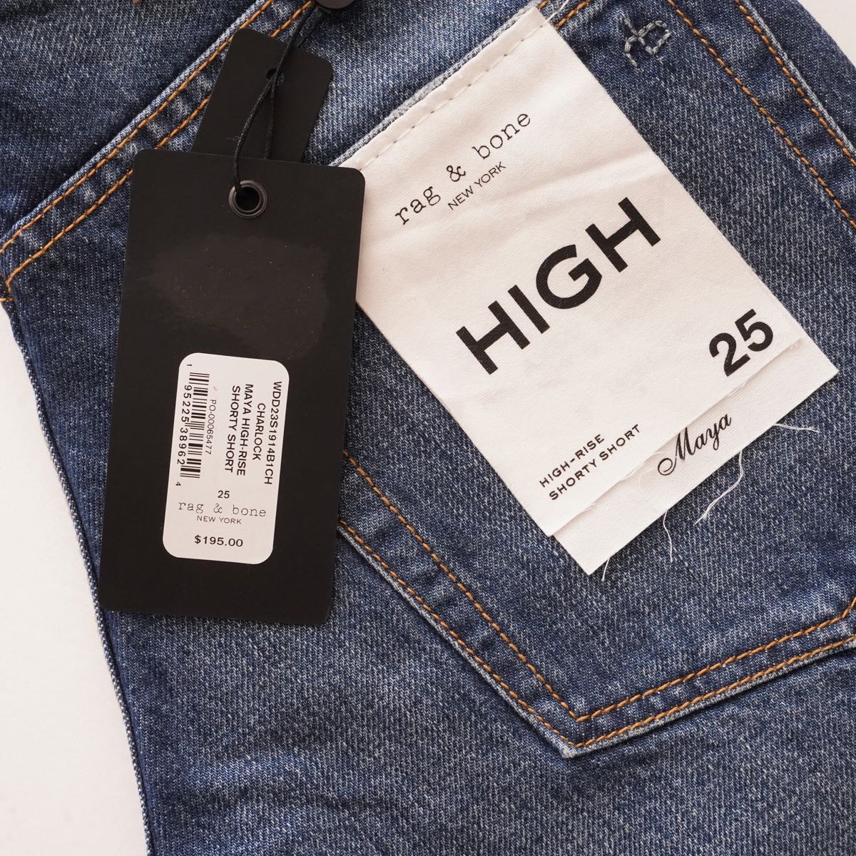 ラグアンドボーン ハイライズ インディゴ デニムショーティ ショーツ RAG&BONE INDIGO HIGH-RISE DENIM 「Maya」SHORTY SHORT WOMEN