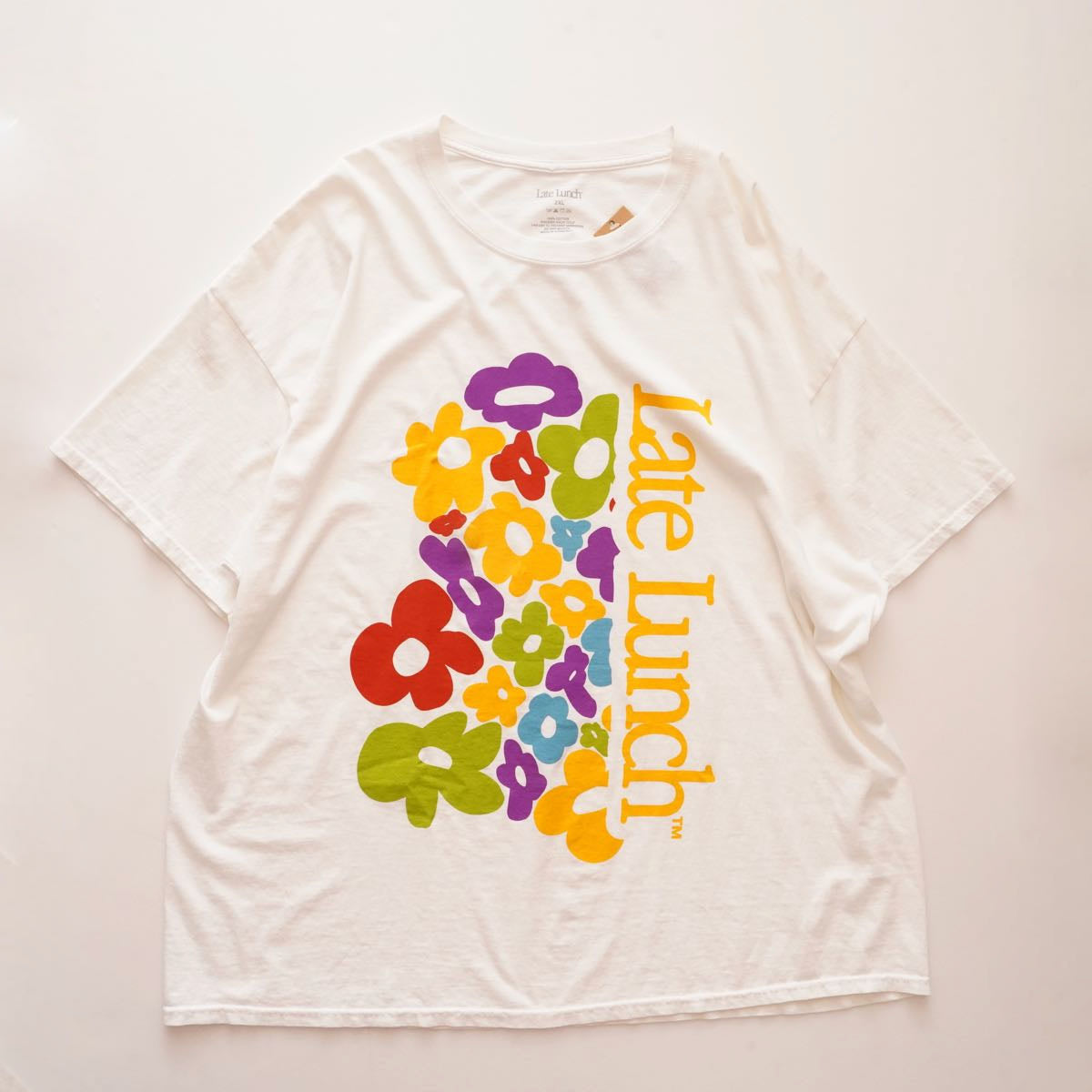 LATE LUNCH BY SEAN WOTHERSPOON レイトランチ BY ショーン・ウェザースプーン ホワイト フラワープリント Tシャツ WHITE FLOWER PRINT TEE MEN