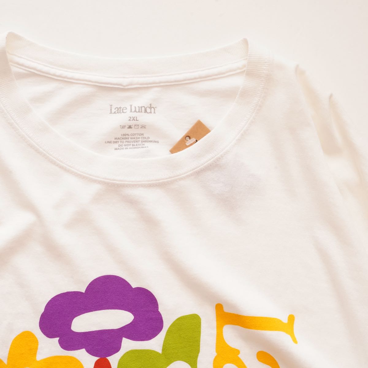 LATE LUNCH BY SEAN WOTHERSPOON レイトランチ BY ショーン・ウェザースプーン ホワイト フラワープリント Tシャツ WHITE FLOWER PRINT TEE MEN