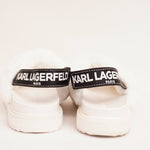 画像をギャラリービューアに読み込む, KARL LAGERFELD PARIS カールラガーフェルド ホワイト ファー ×ロゴ サンダル WHITE FUR×LOGO SANDALS WOMEN
