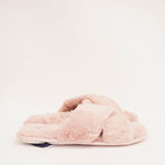 画像をギャラリービューアに読み込む, スプレンディッド ピンク もふもふファー クロススリッパ SPLENDID PINK FUR CROSS SLIPPERS WOMENS
