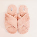 画像をギャラリービューアに読み込む, スプレンディッド ピンク もふもふファー クロススリッパ SPLENDID PINK FUR CROSS SLIPPERS WOMENS
