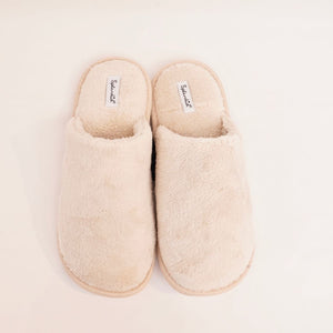 スプレンディッド アイボリー ボアファー スリッパ  SPLENDID IVORY BOA-FUR SLIPPERS WOMENS