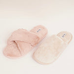 画像をギャラリービューアに読み込む, スプレンディッド アイボリー ボアファー スリッパ  SPLENDID IVORY BOA-FUR SLIPPERS WOMENS
