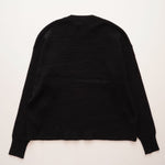 画像をギャラリービューアに読み込む, CK カルバンクライン ブラック クルーネック サーマルカットソー CALVIN KLEIN BLACK THERMAL COTTON CREW-NECK  WOMENS
