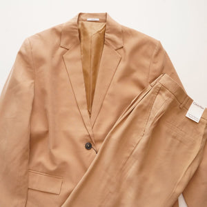 CK カルバンクライン カーキベージュ リラックスフィット ソフトツイル テイラードジャケット CALVIN KLEIN KHAKI BEIGE RELAXED FIT TAILORED JACKET WOMENS