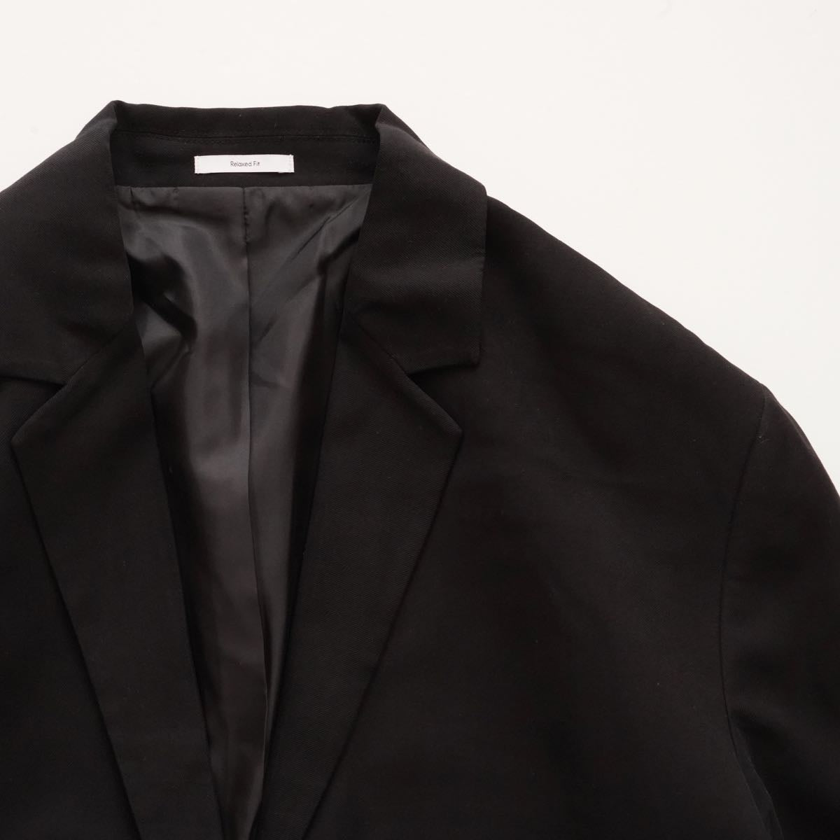 CK カルバンクライン ブラック リラックスフィット ソフトツイル テイラードジャケット CALVIN KLEIN BLACK RELAXED FIT TAILORED JACKET WOMENS