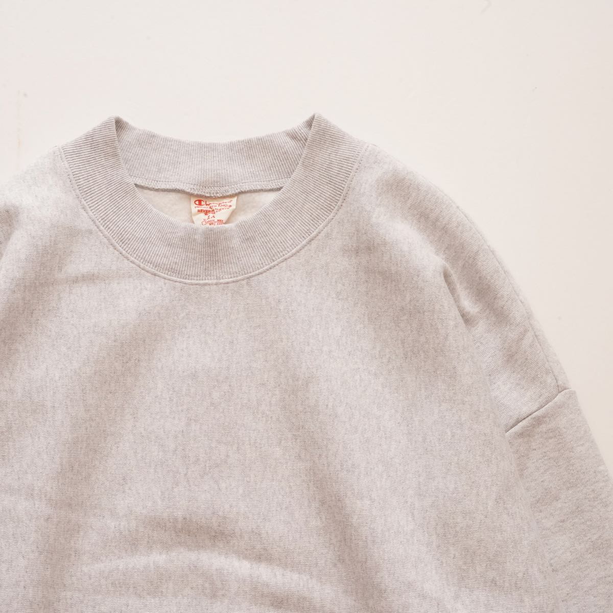 チャンピオン グレー 超リブ長 リバースウィーブ スウェットシャツ CHAMPION GRAY REVERSE WEAVE SWEAT SHIRT WOMENS